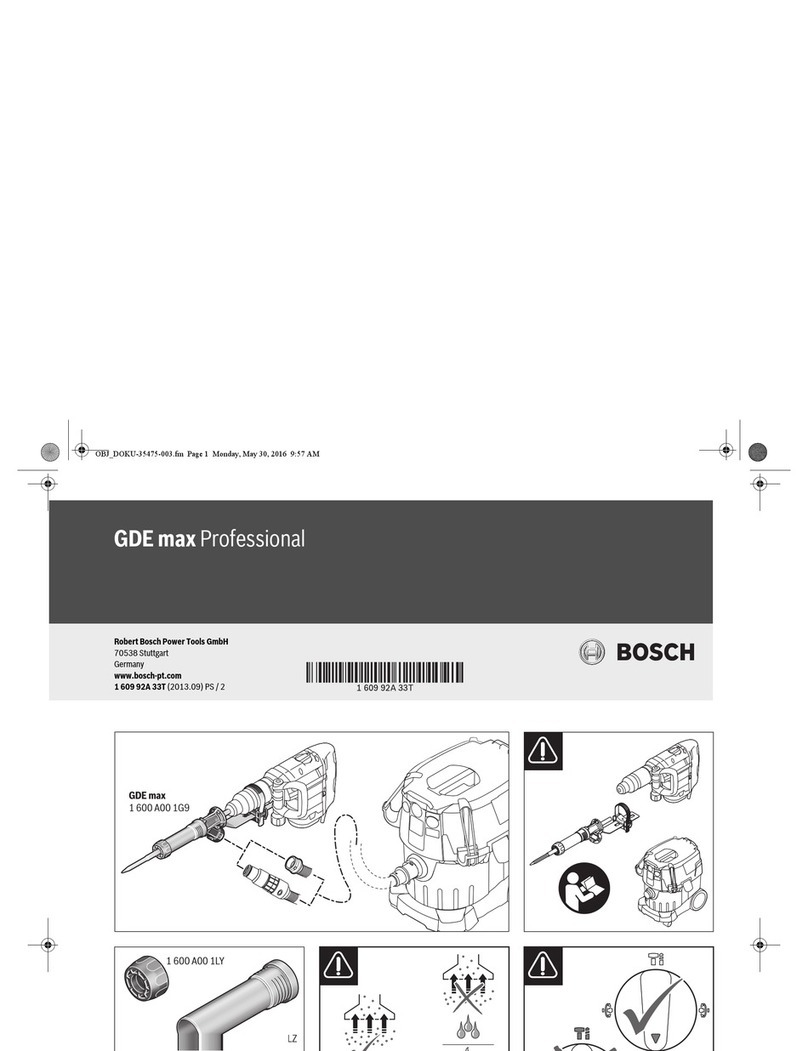 Bosch GDE max Professional Operating & assembly instructions Bosch GDE max Professional Operating & assembly instructions