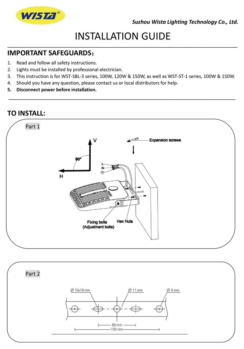 Wista WST-SBL-3 Series User manual