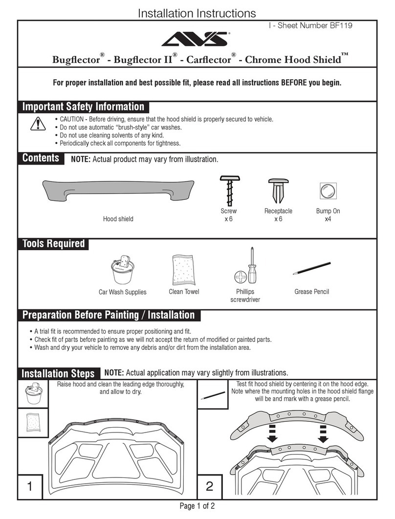 AVS Bugflector User manual