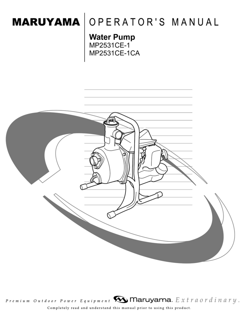 Maruyama MP2531CE-1 operating manual Maruyama MP2531CE-1 operating manual