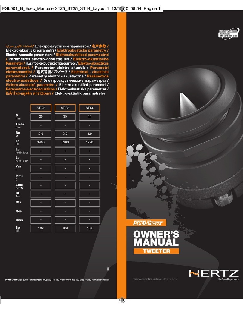 Hertz ST 25 owner's manual