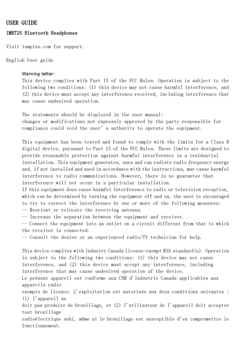 i.am+ IMBT25 user guide
