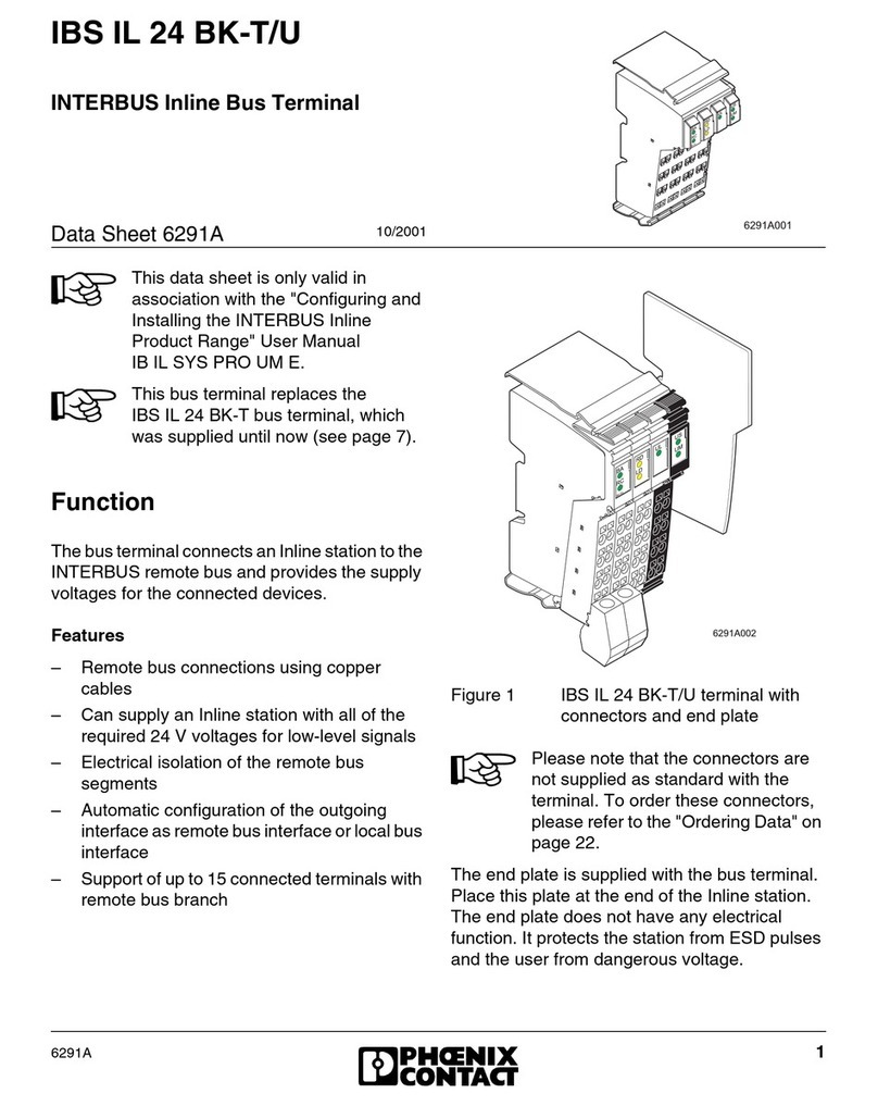 Phoenix Contact IBS IL 24 BK-T/U datasheet