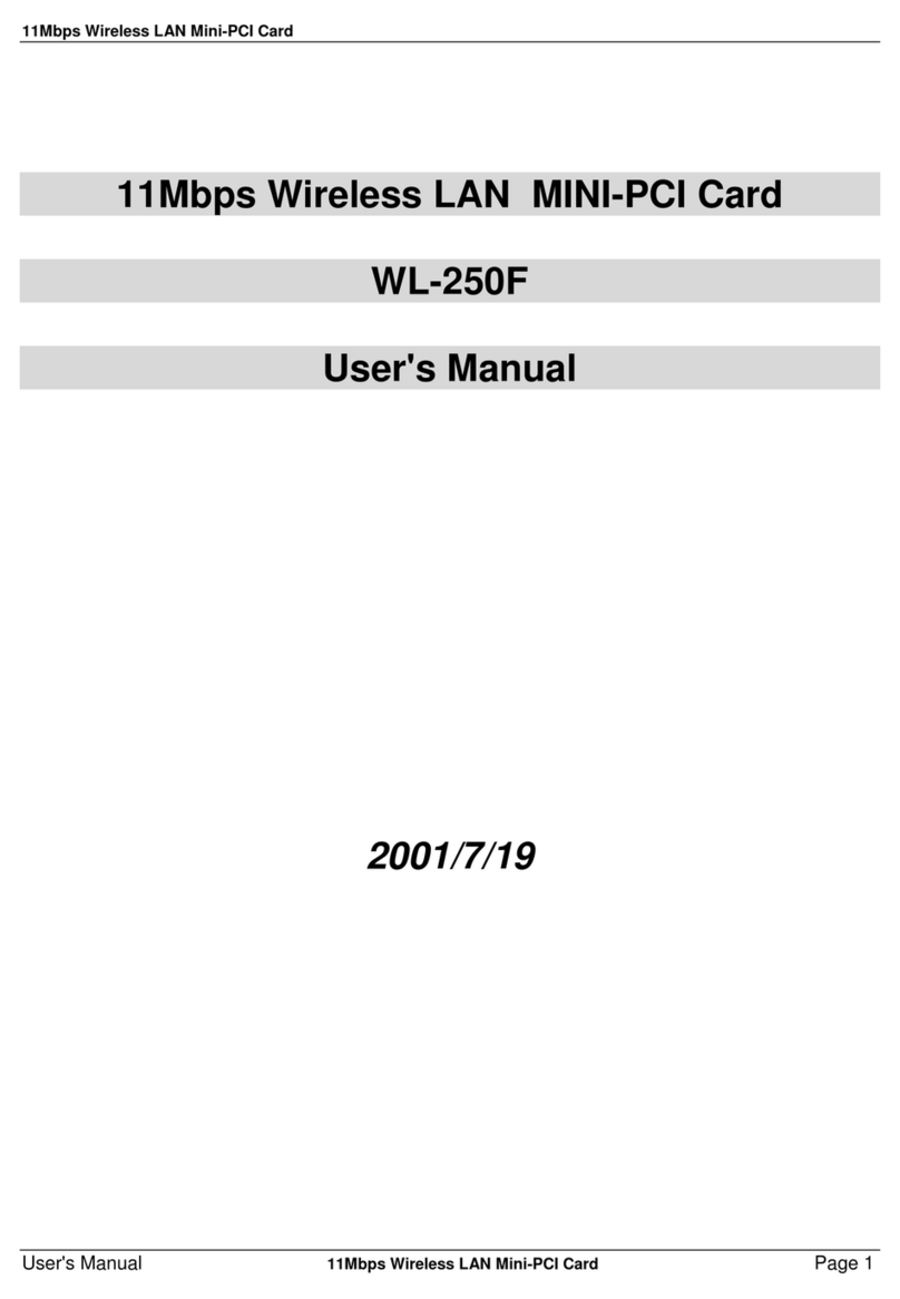 Gemtek WL-250F User manual