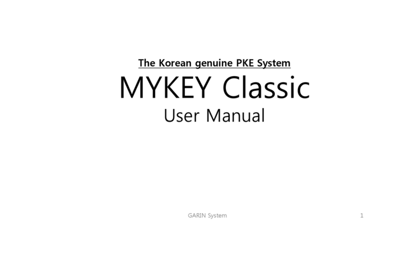 GARIN System MYKEY Classic User manual