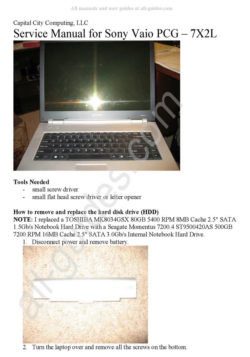 Sony Vaio PCG - 7X2L Service manual