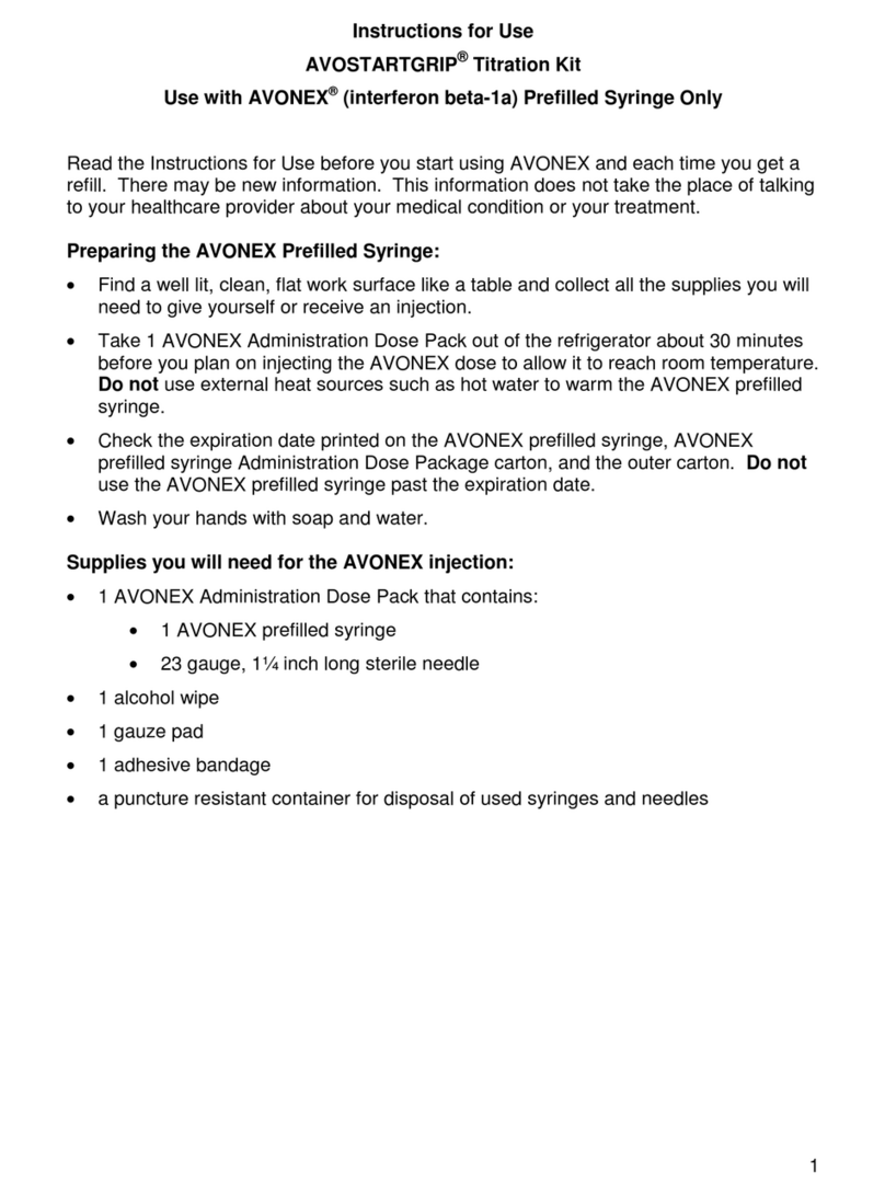 AVONEX AVOSTARTGRIP Instructions for use