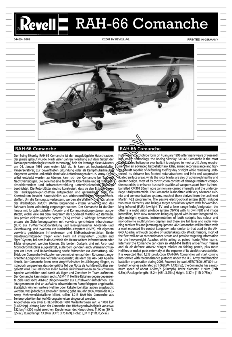 REVELL RAH-66 Comanche User manual