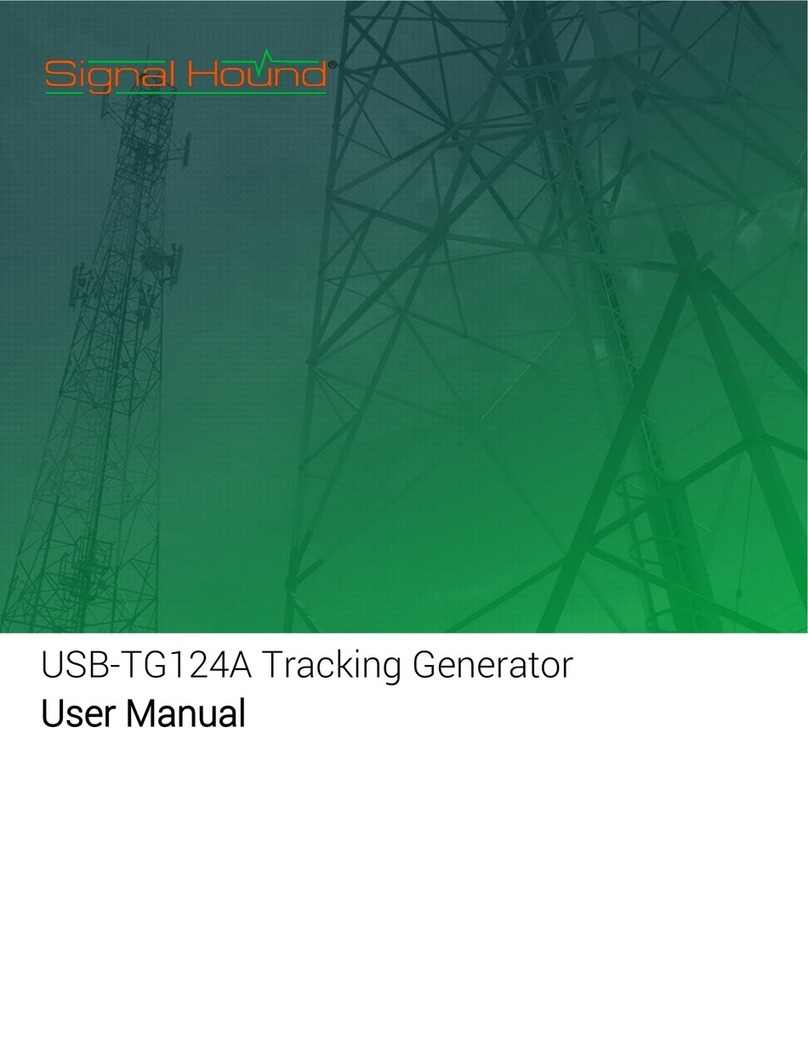 Signal Hound USB-TG124A User manual