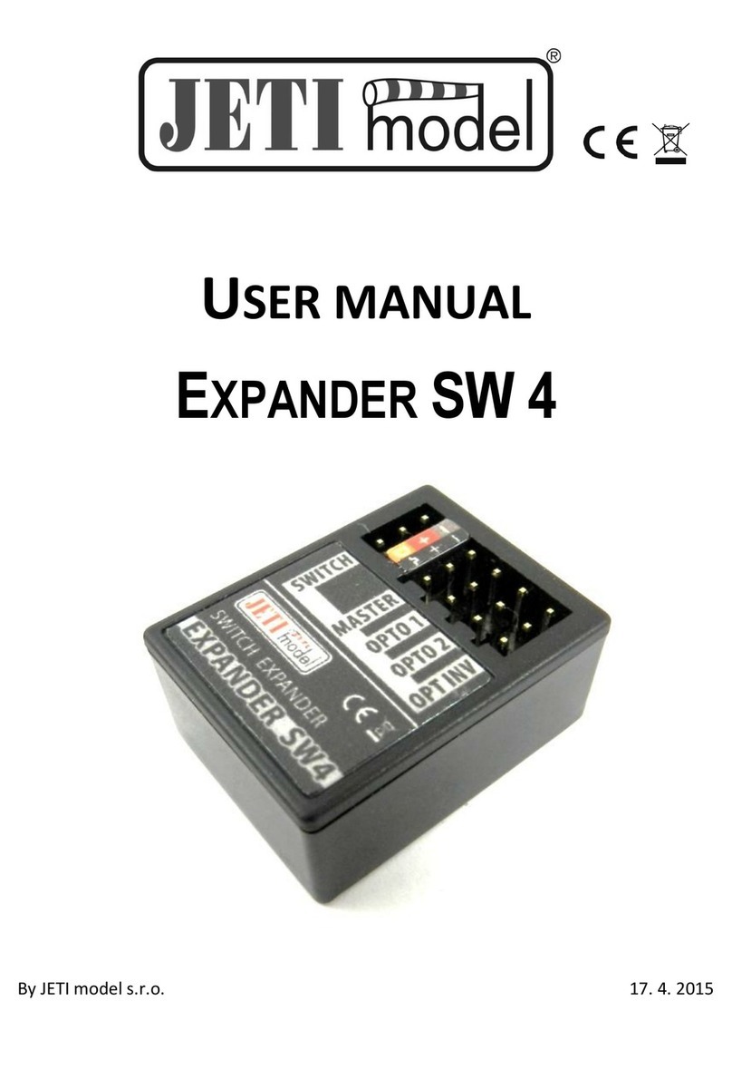 JETI model EXPANDER SW 4 user manual