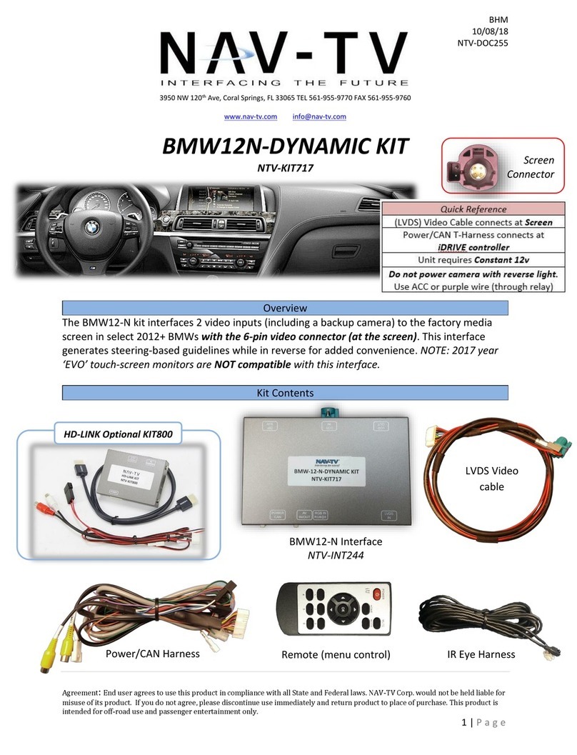 Nav TV BMW12N-DYNAMIC KIT manual