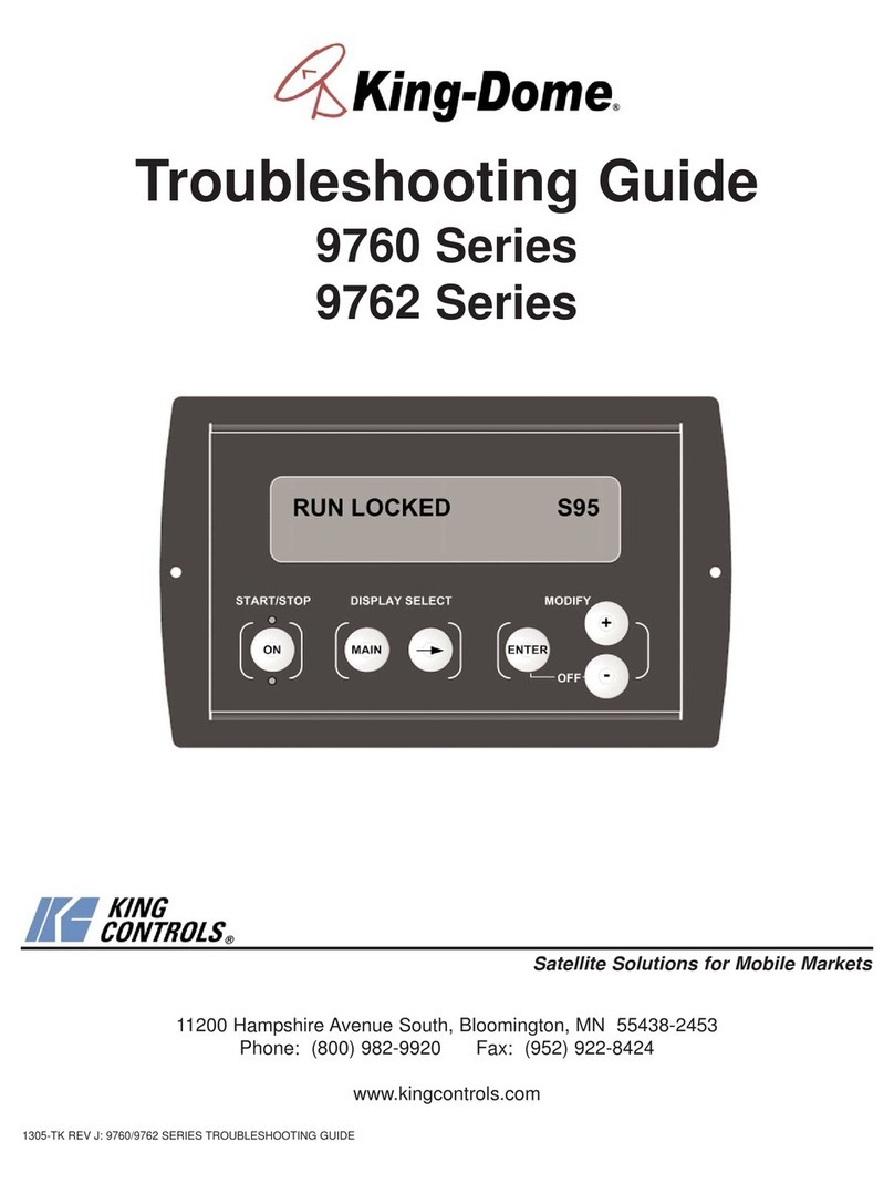 King Controls King Dome 9760 Series troubleshooting guide