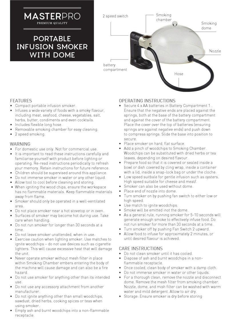 Masterpro MPSMOKER operating instructions