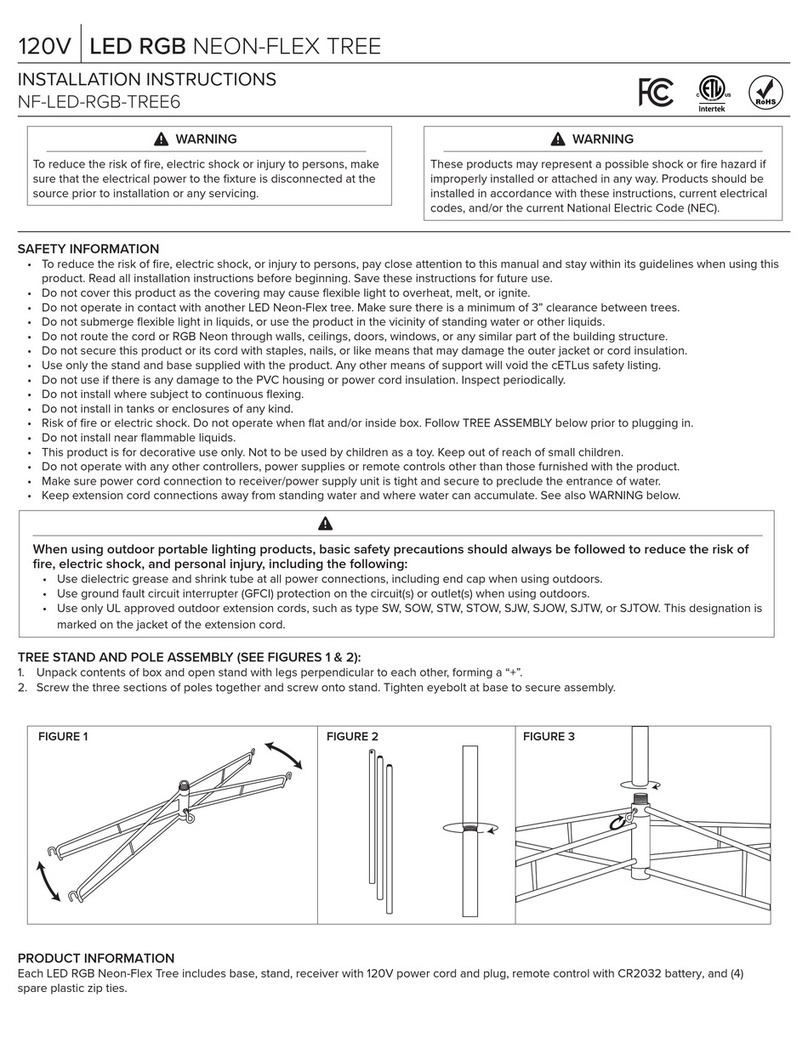 PLT NF-LED-RGB-TREE6 installation instructions