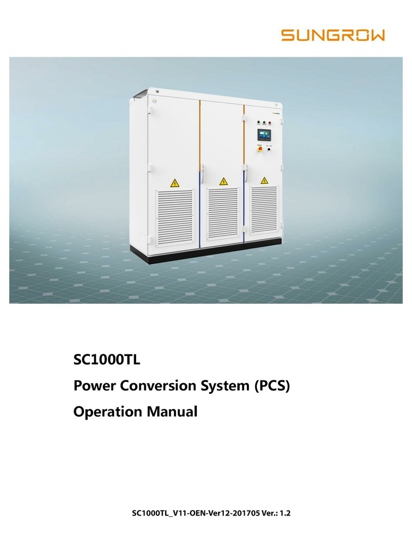 Sungrow SC1000TL User manual