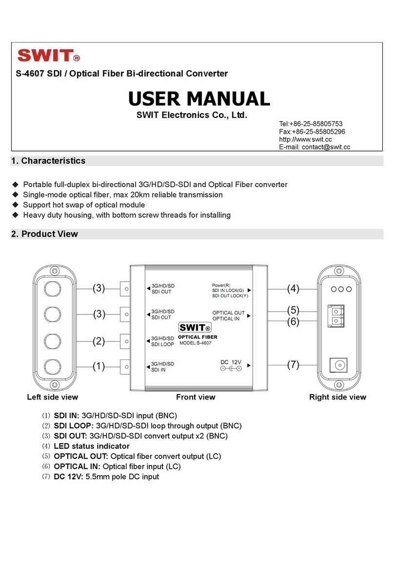 SWIT Electronics S-4607 user manual