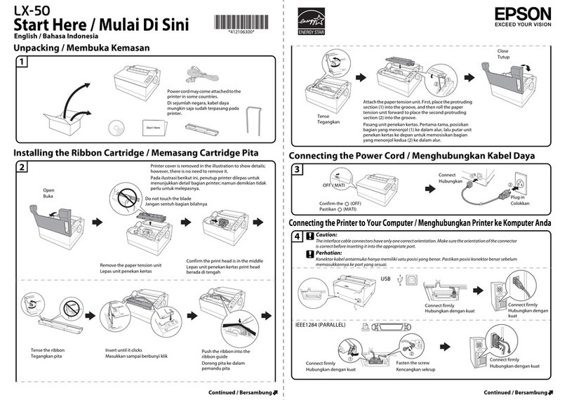 Epson LX-50 Instruction Manual