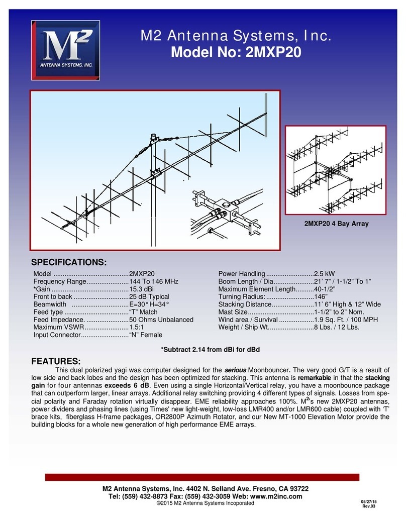 M2 Antenna Systems 2MXP20 Assembly manual