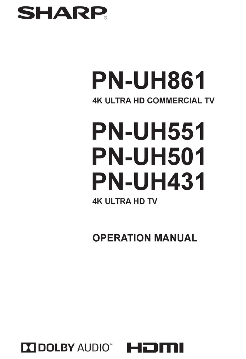 Sharp PN-UH861 User manual