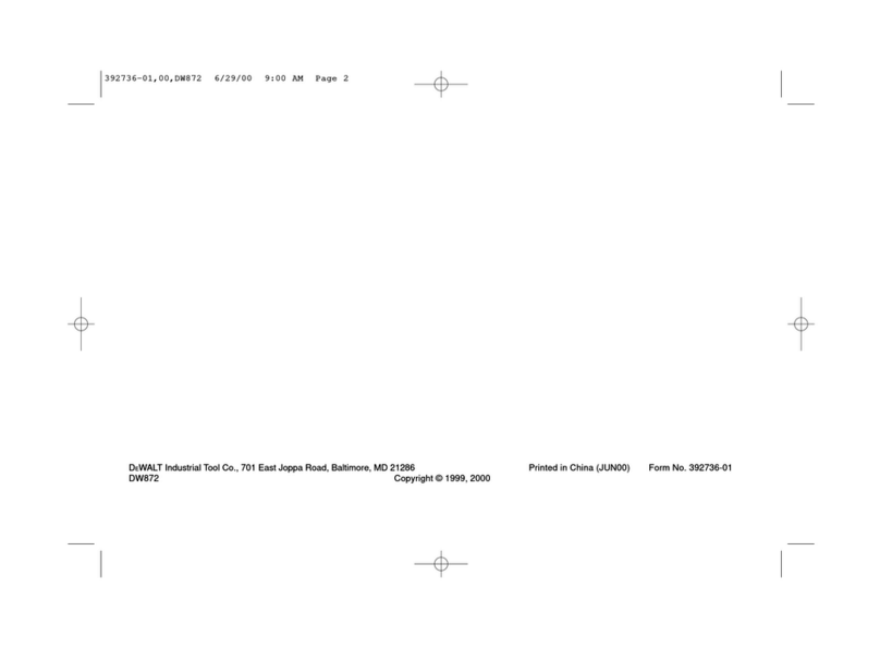 DeWalt Multi-Cutter DW872 User manual