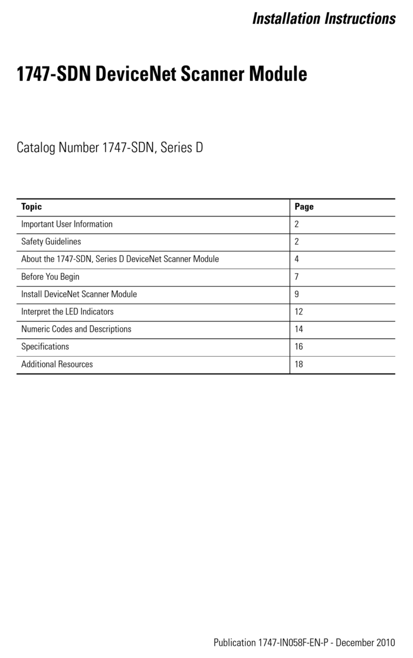 Allen-Bradley D Series User manual
