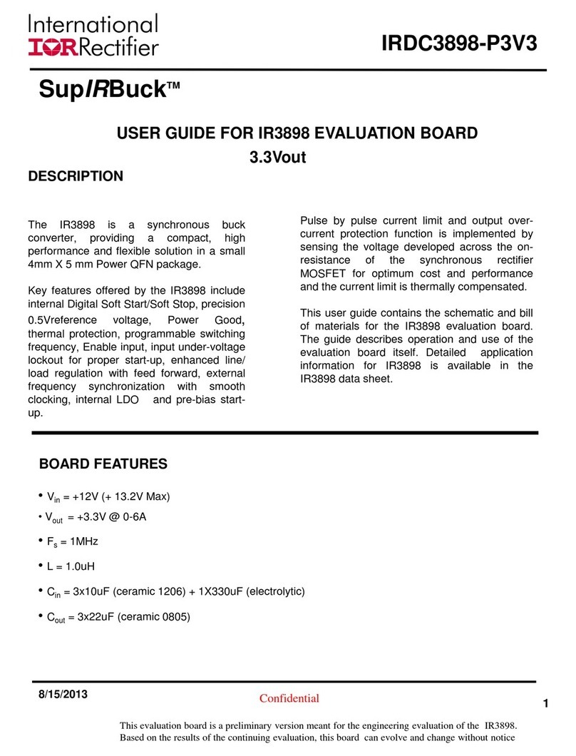 International Rectifier SupIRBuck IR3898 user guide