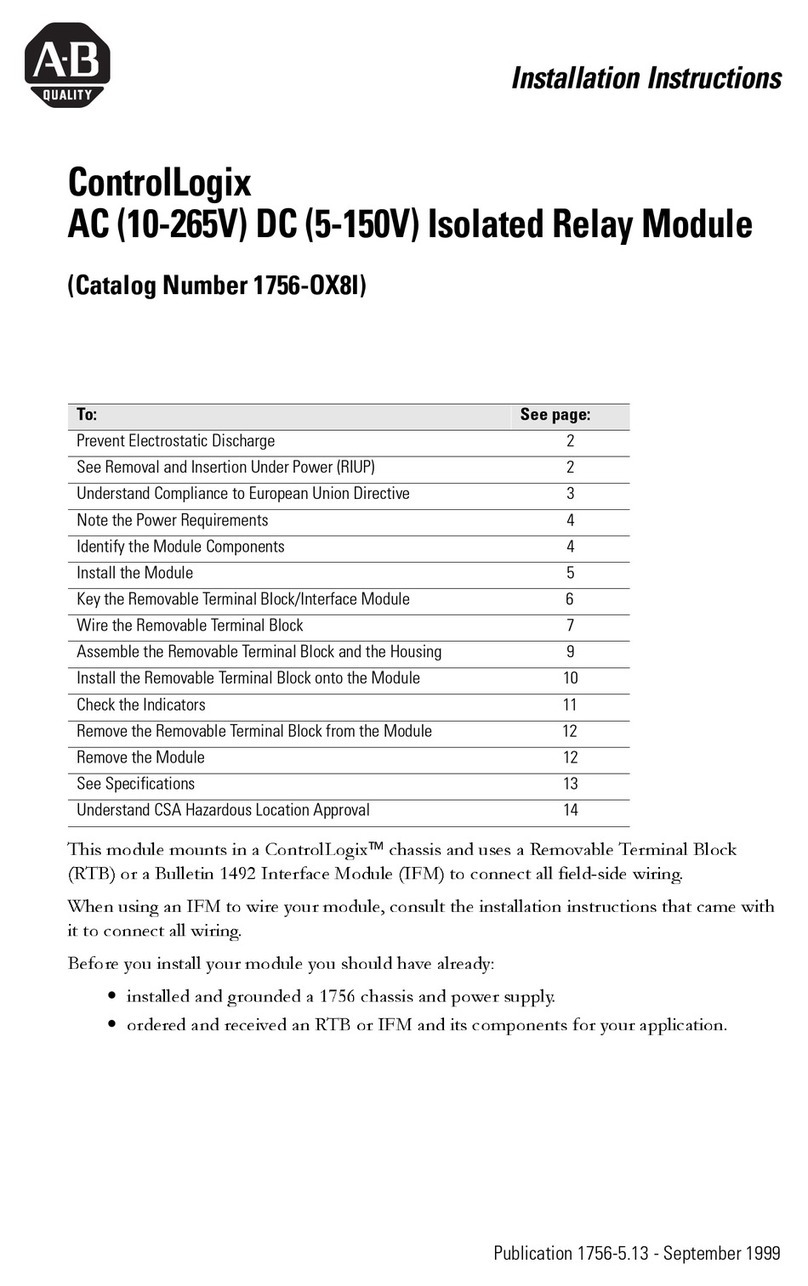 Allen-Bradley ControlLogix 1756-OX8I User manual