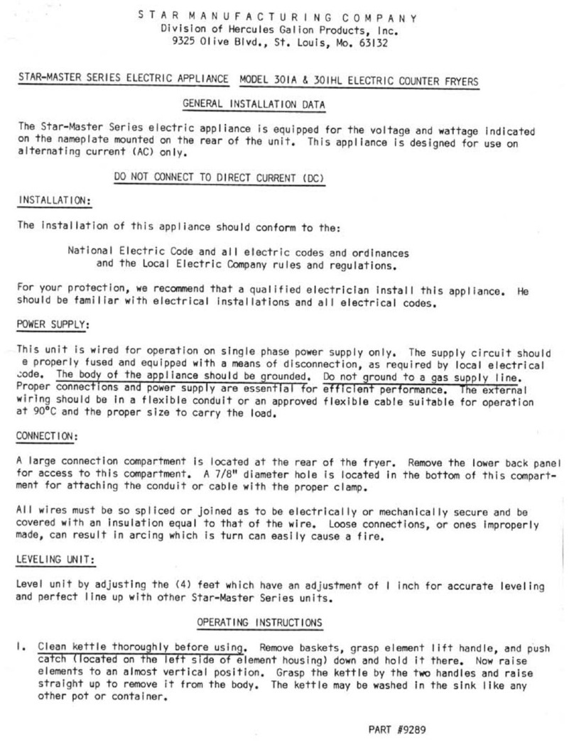 Star STAR-MASTER SERIES User manual