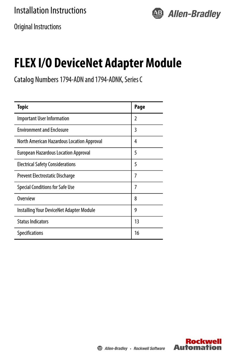 Allen-Bradley C Series installation instructions