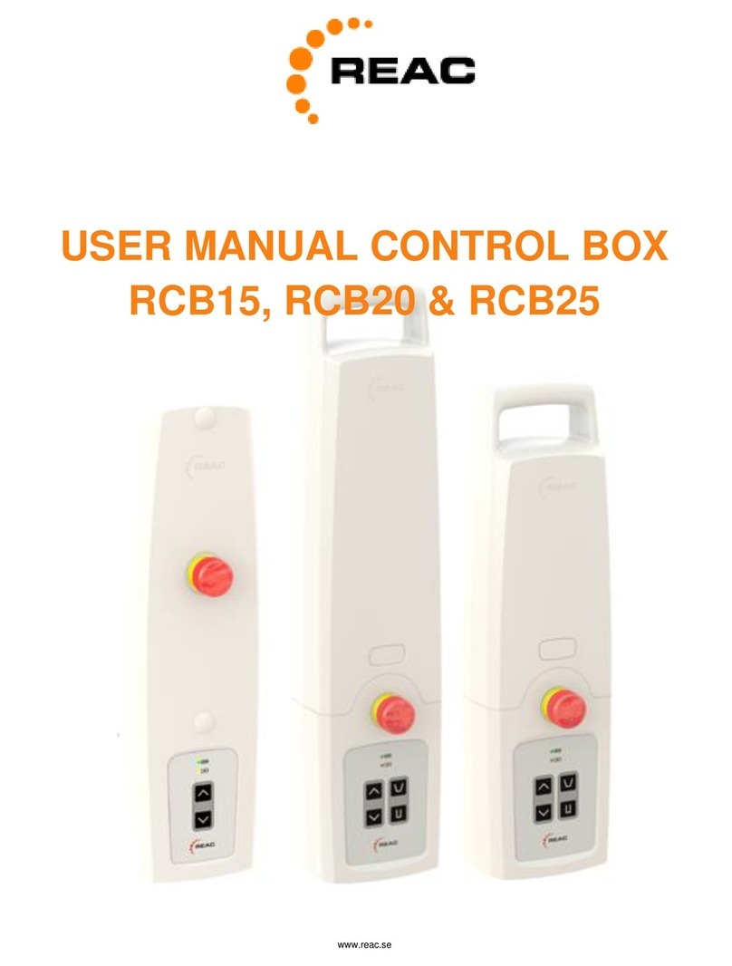 REAC RCB15 user manual
