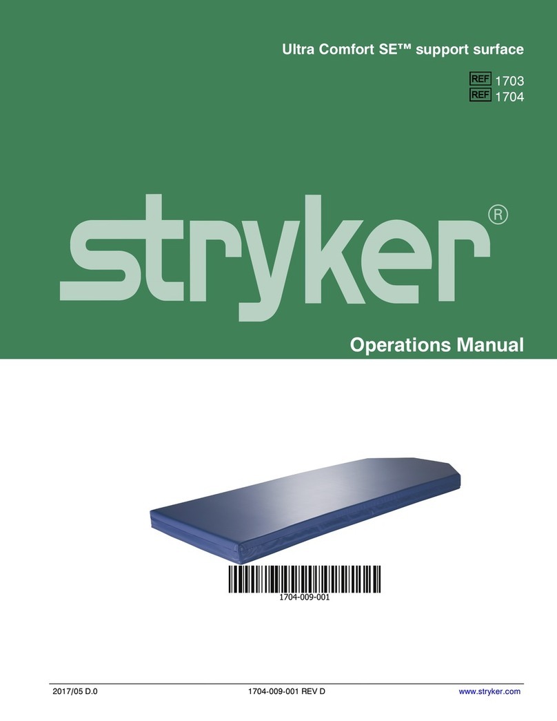 Stryker Ultra Comfort SE 1703 User manual