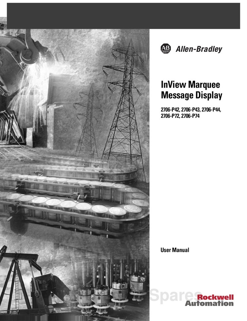 Allen-Bradley InView Marquee 2706-P42 User manual