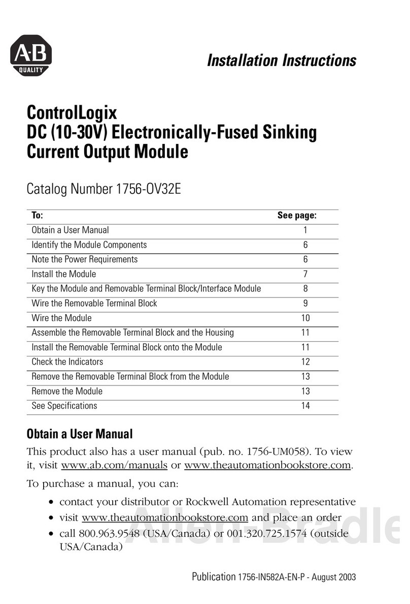 Allen-Bradley ControlLogix 1756-OV32E installation instructions