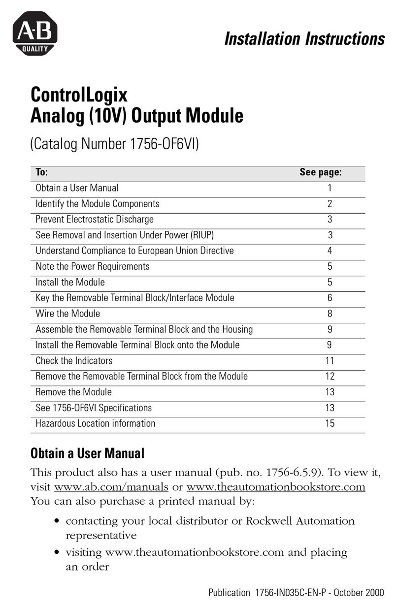Allen-Bradley ControlLogix 1756-OF6VI User manual