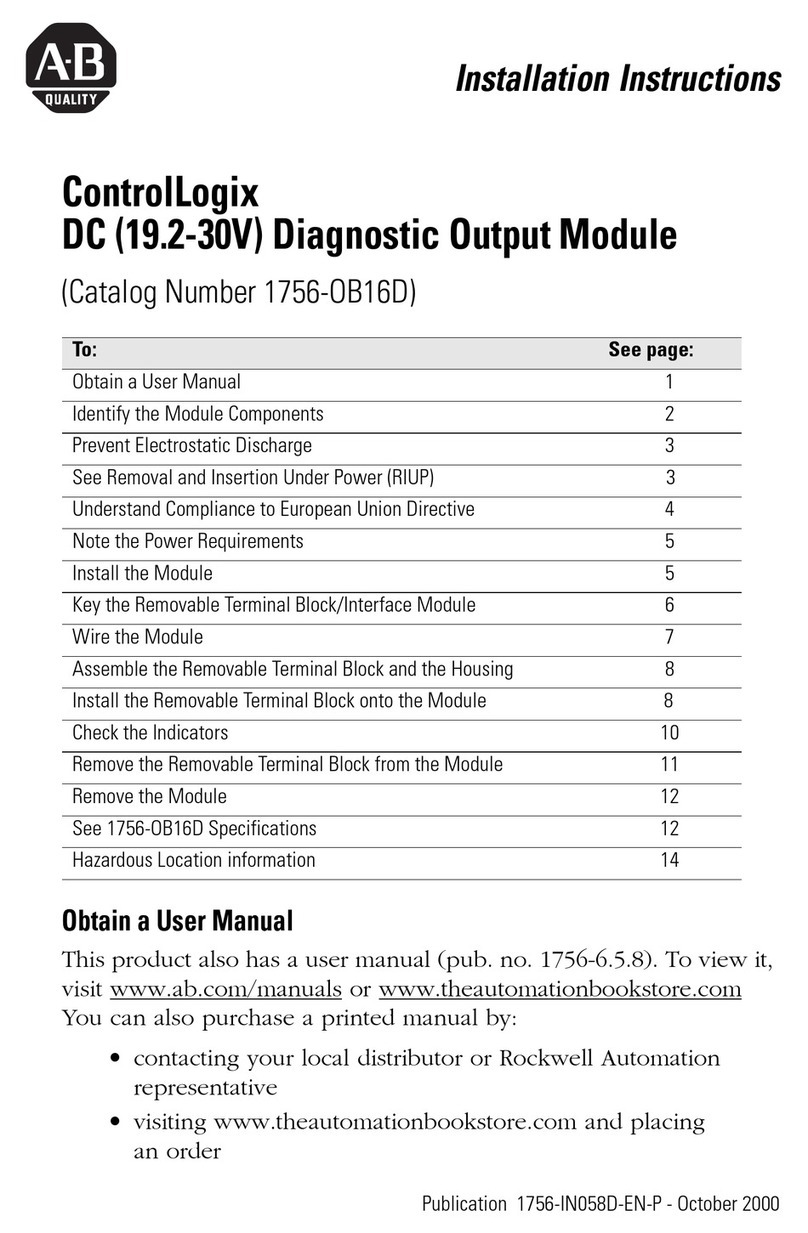 Allen-Bradley ControlLogix 1756-OB16D User manual