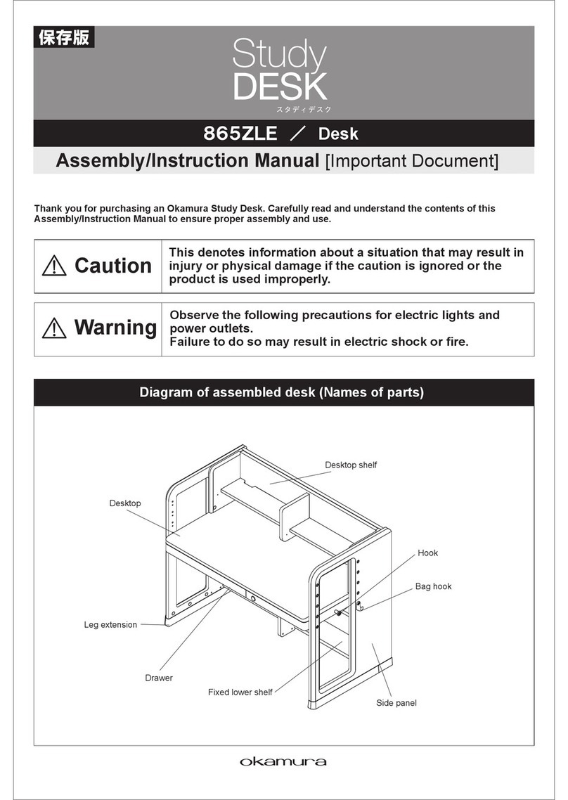 Okamura 865ZLE instruction manual