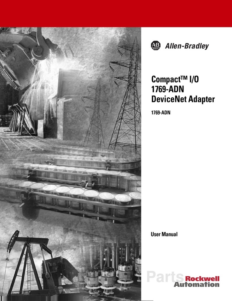 Allen-Bradley Compact I/O 1769-ADN DeviceNet User manual Allen-Bradley Compact I/O 1769-ADN DeviceNet User manual
