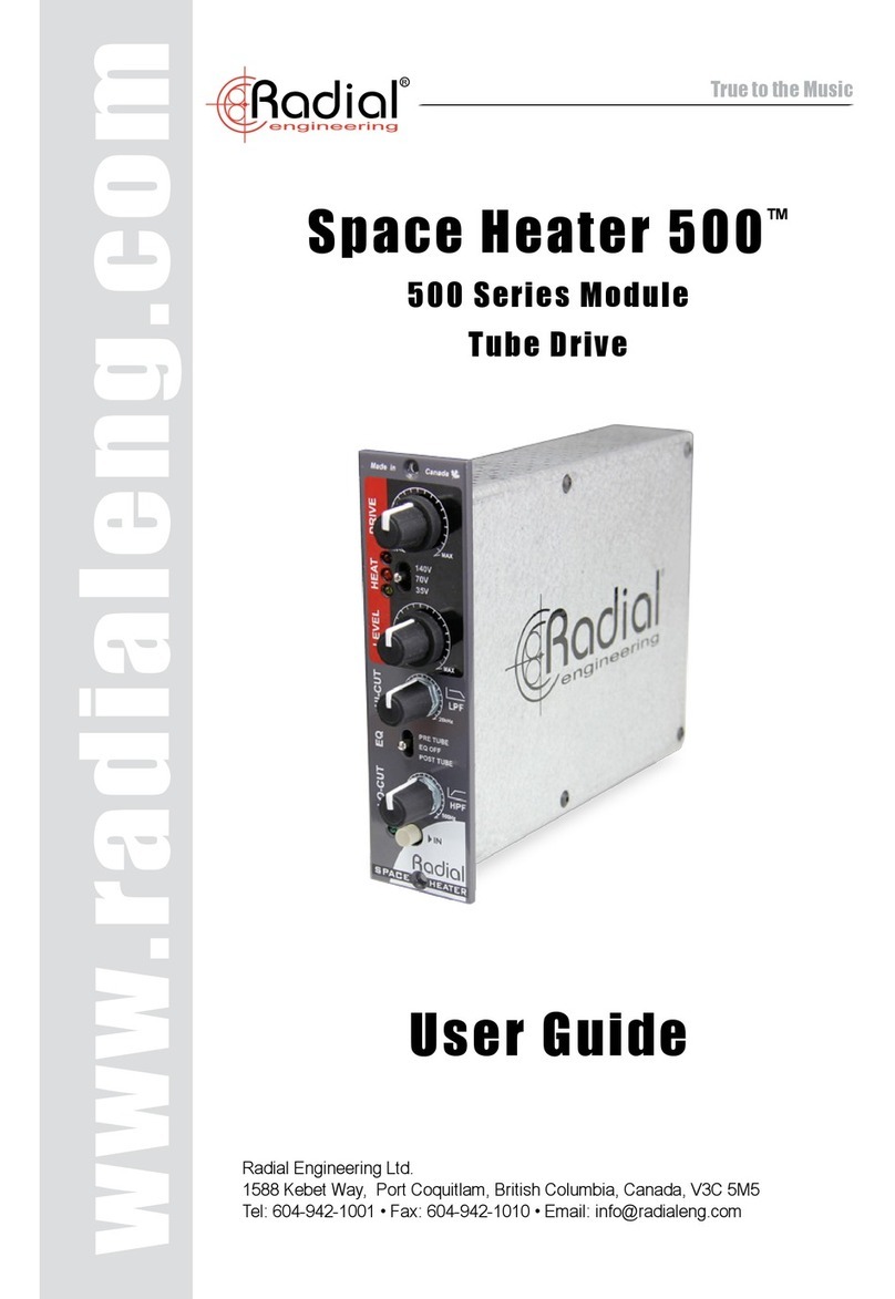 Radial Engineering Space Heater 500 user guide
