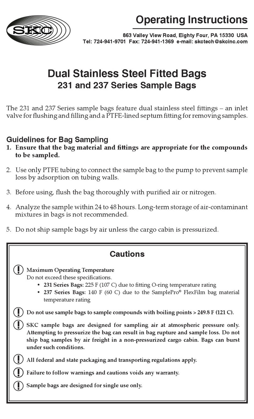 SKC 231 series operating instructions