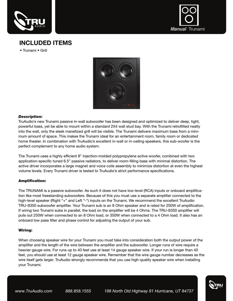 TRU Audio Trunami manual