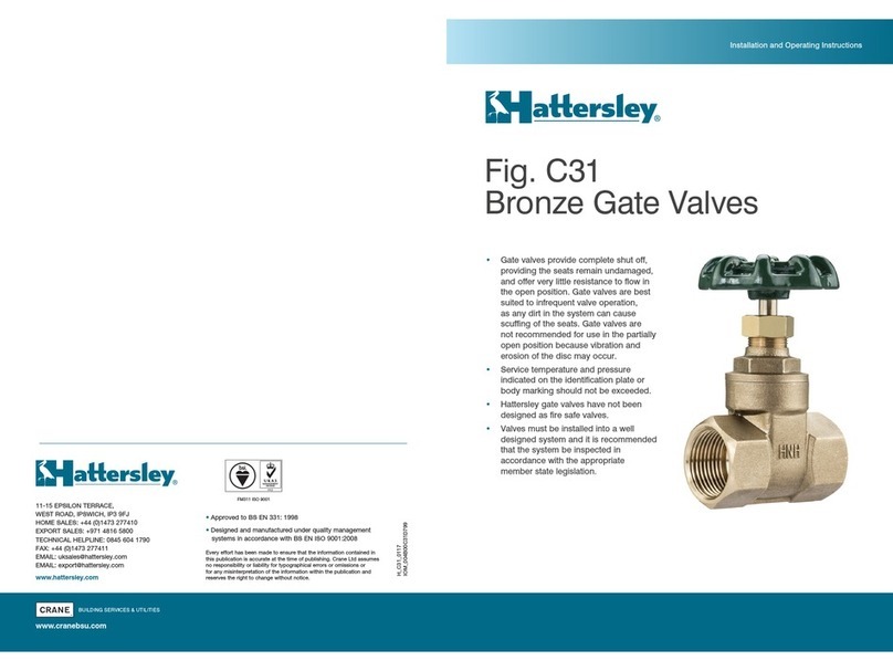 Hattersley C31 Installation and operating instructions