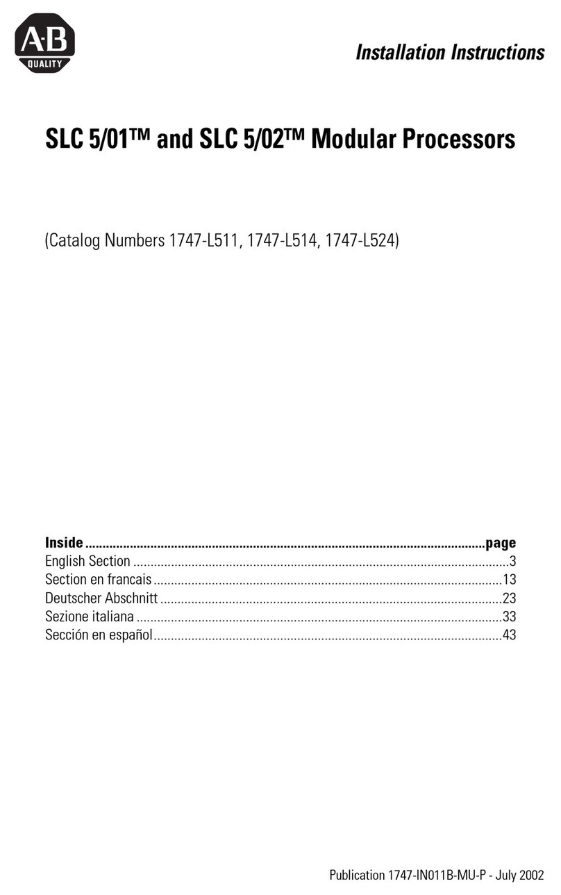 Allen-Bradley SLC 5/01 User manual