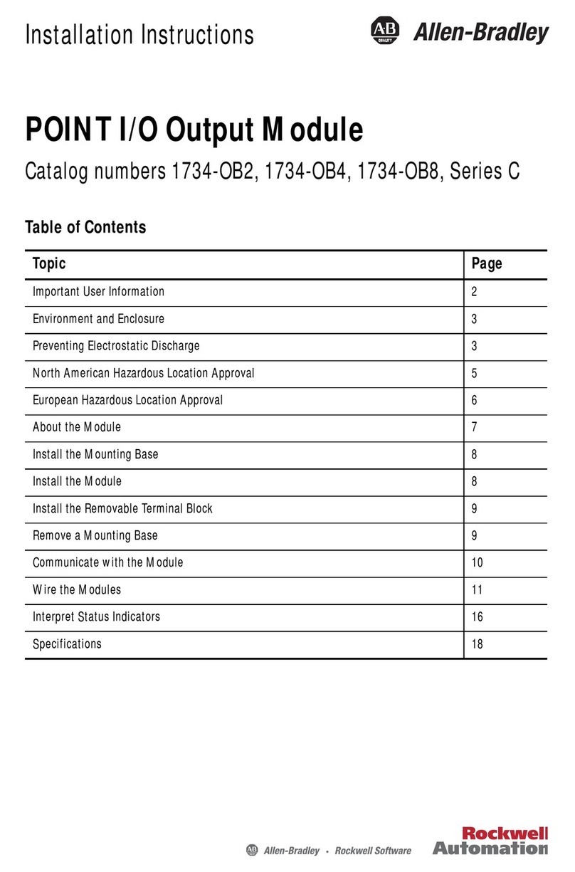 Allen-Bradley POINT I/O 1734-OB2 User manual Allen-Bradley POINT I/O 1734-OB2 User manual