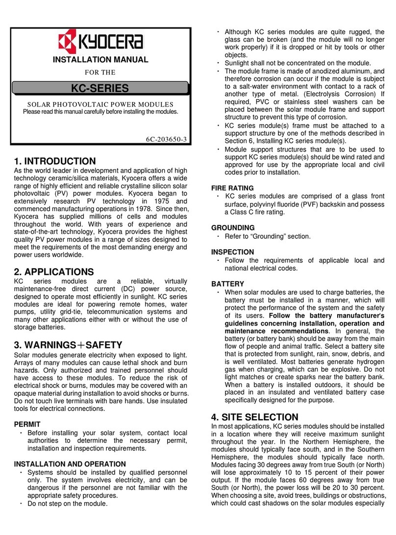Kyocera KC Series installation manual Kyocera KC Series installation manual