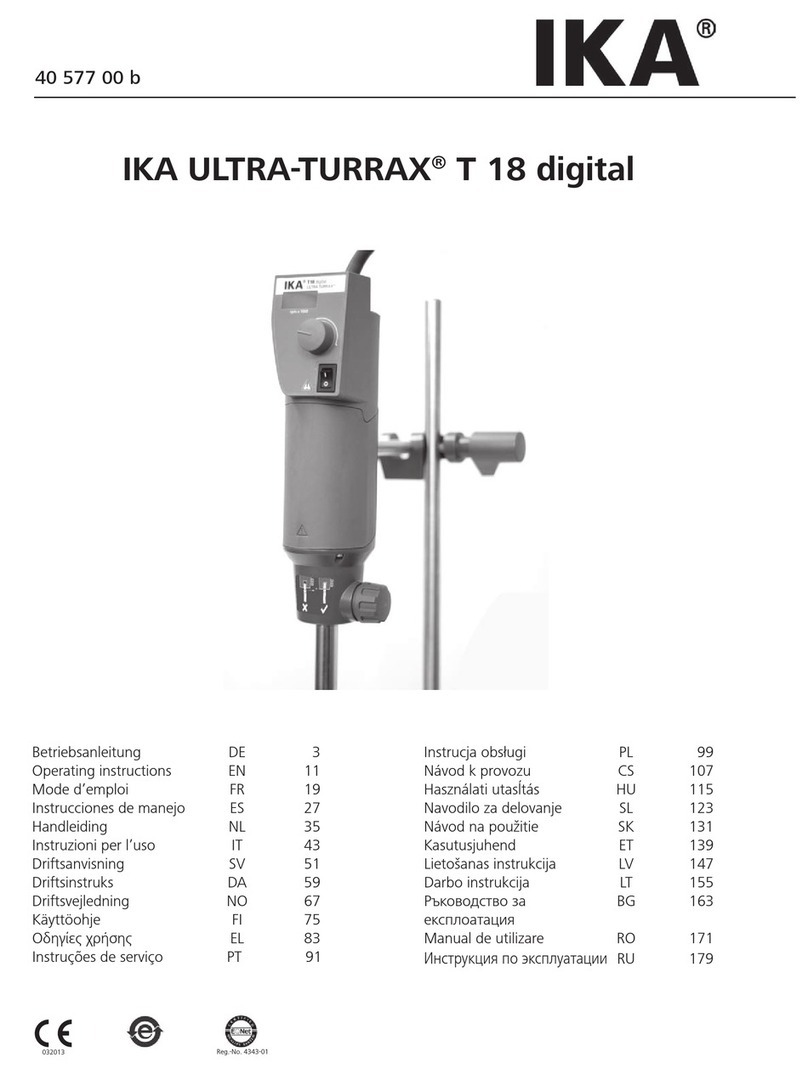 IKA ULTRA-TURRAX T 18 digital User manual