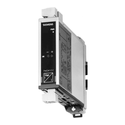 Siemens 7NG4122 operating instructions