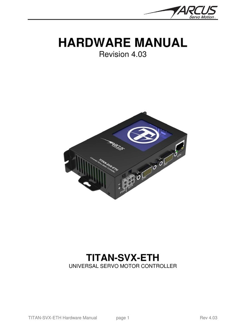 Arcus TITAN-SVX-ETH Hardware manual