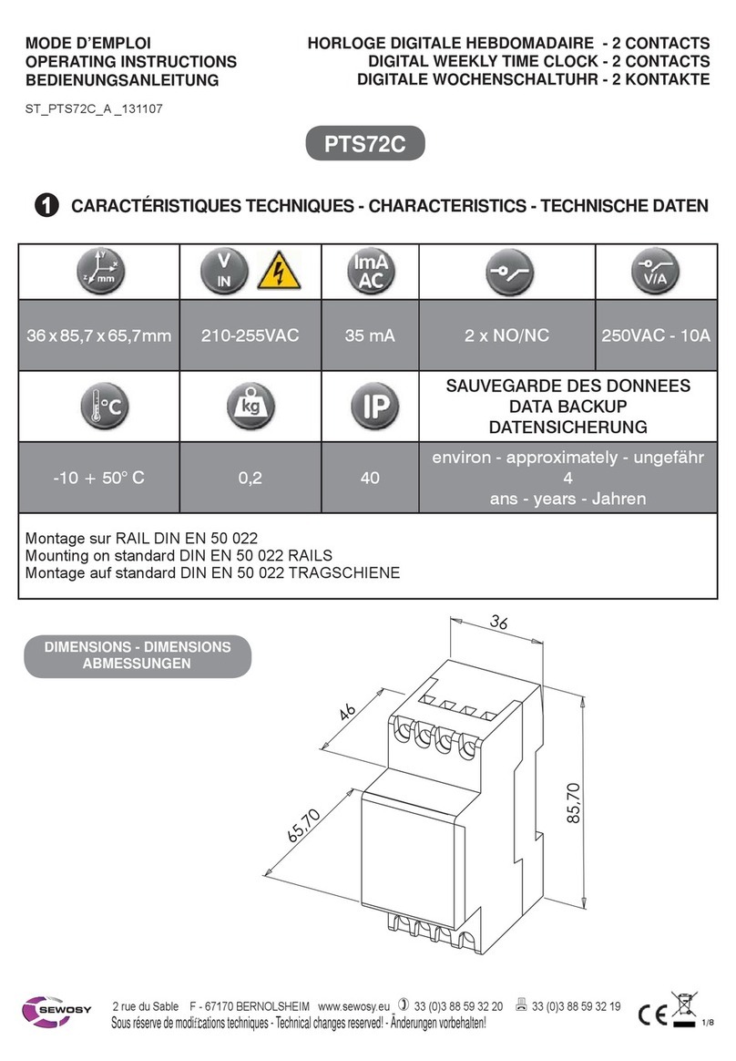 Sewosy PTS72C operating instructions