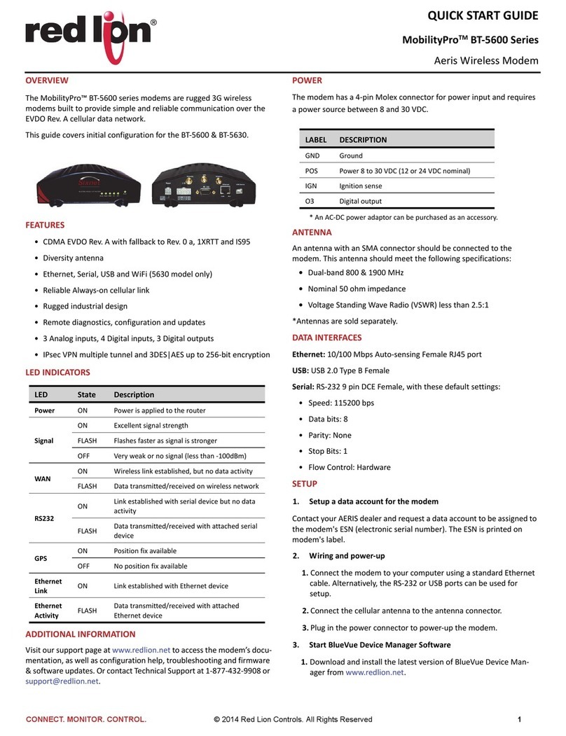 Red Ion MobilityPro BT-5600 Series quick start guide