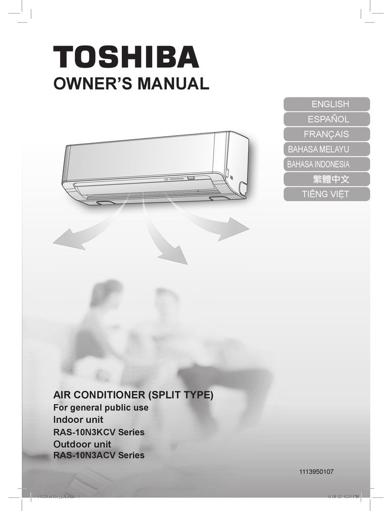 Toshiba RAS-10N3ACV Series User manual